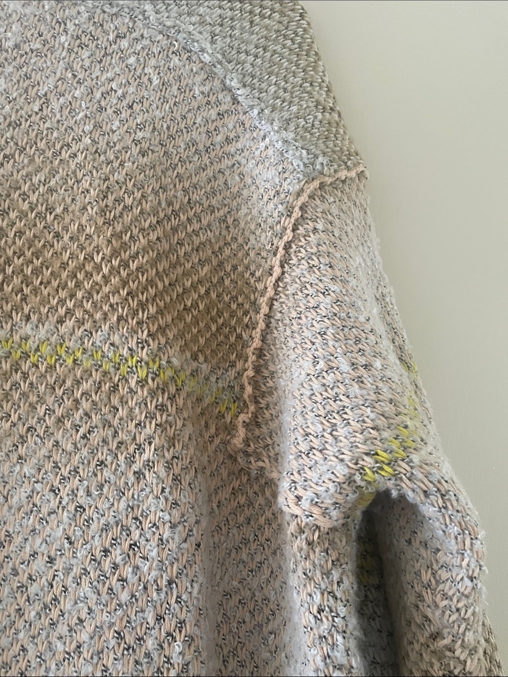 Free People Cozy Open-Front Women’s Cardigan Sweater in Neutral Mix - Picture 9 of 12